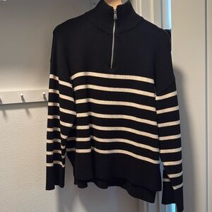 Zara zipped turtleneck sweater